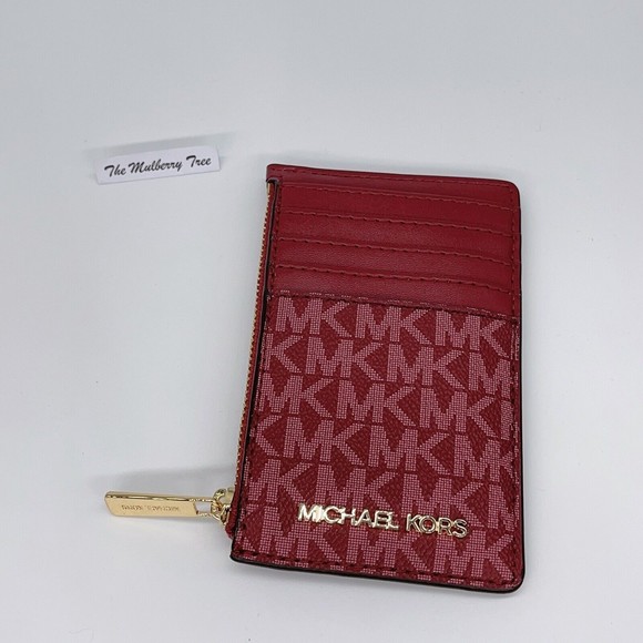 Michael Kors Extra Small Mercer Logo Crossbody Bag + Card Case Mulberry NWT $536 - Picture 6 of 14